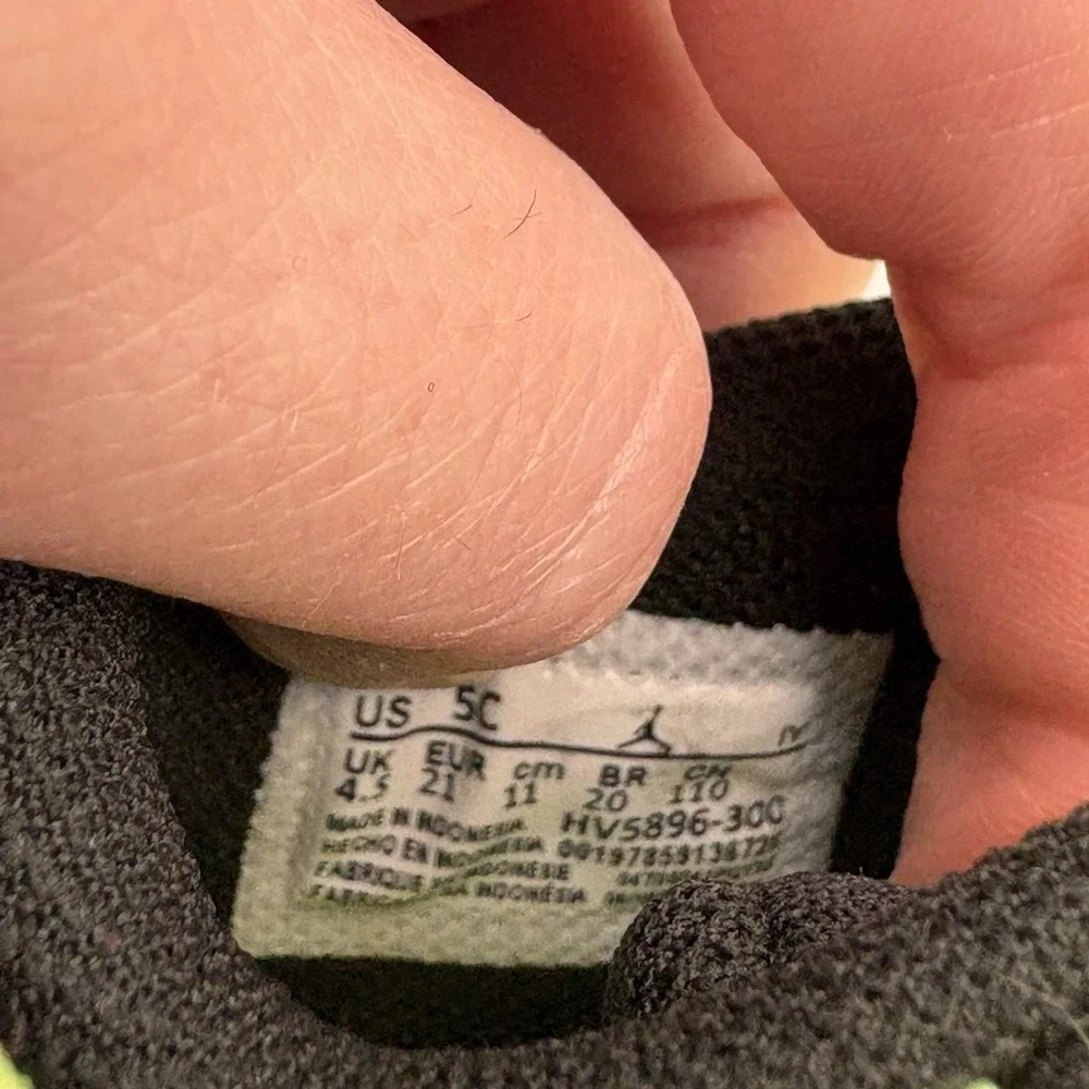 New Nike Jordan Tatum 3 Baby/Toddler Shoes Green Black Size 5C Sneaker